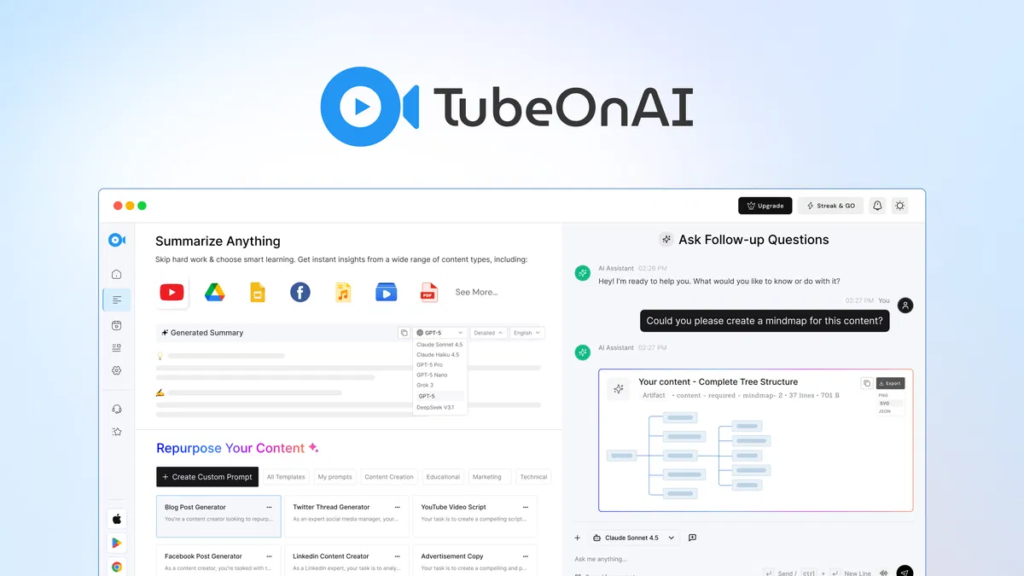 TubeOnAI Lifetime Deal