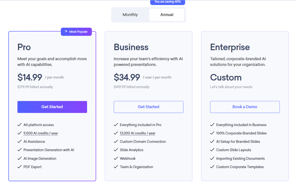 Decktopus Pricing